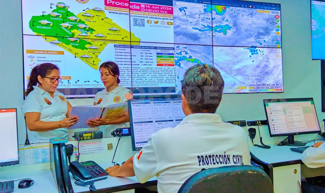 Activa Protección Civil alerta amarilla por pronóstico de lluvias