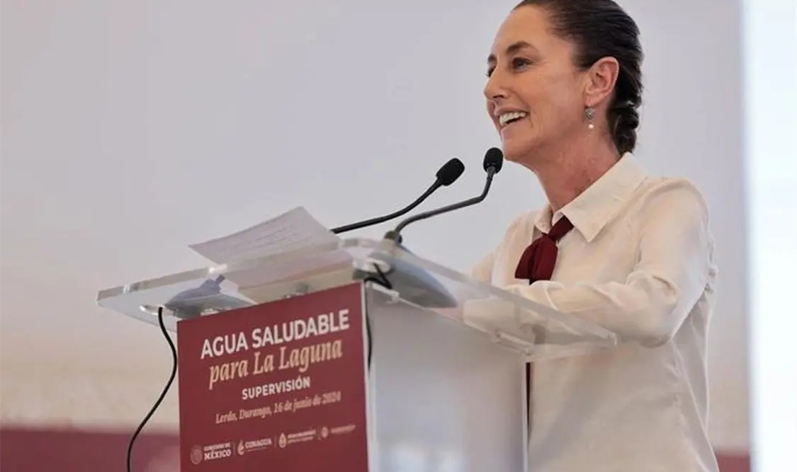AMLO y Sheinbaum supervisan proyecto en la Laguna