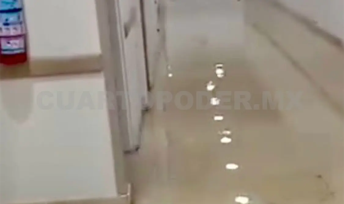 Hospital del Issste sufre encharcamiento
