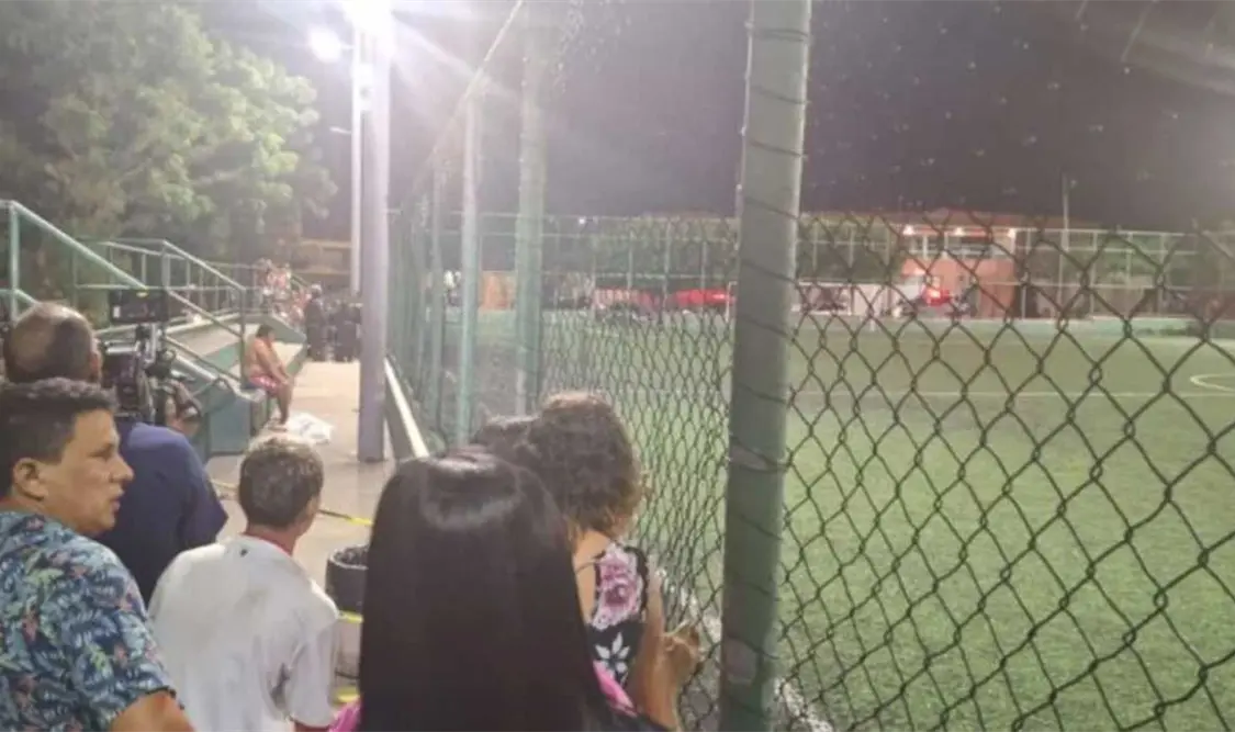 El tiroteo fue en una cancha de futbol barrial. Cortesía