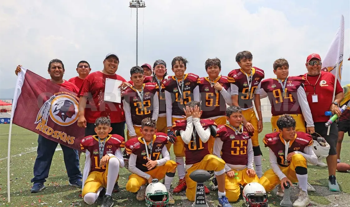 Merecido título de la Organización Estatal de Futbol Americano para Redskins. Carlos López/CP