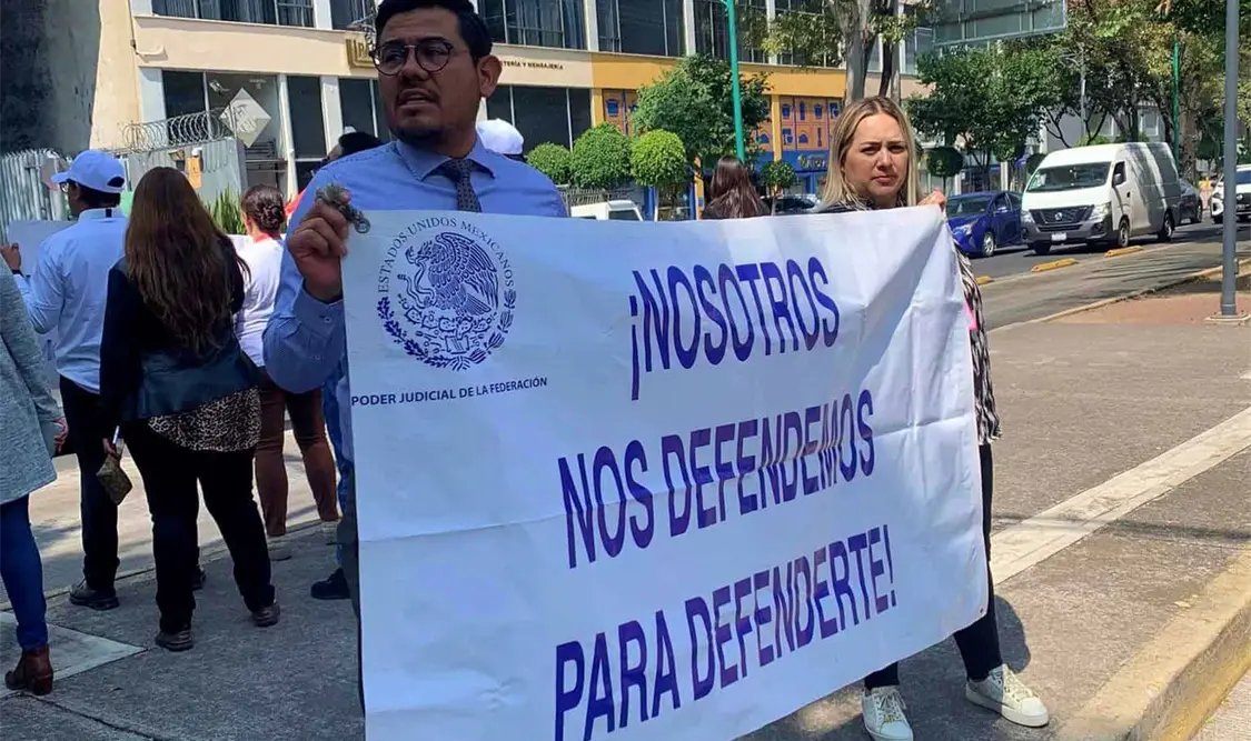 El senador insistió en que los derechos de los trabajadores del Poder Judicial estarán a salvo. Cortesía