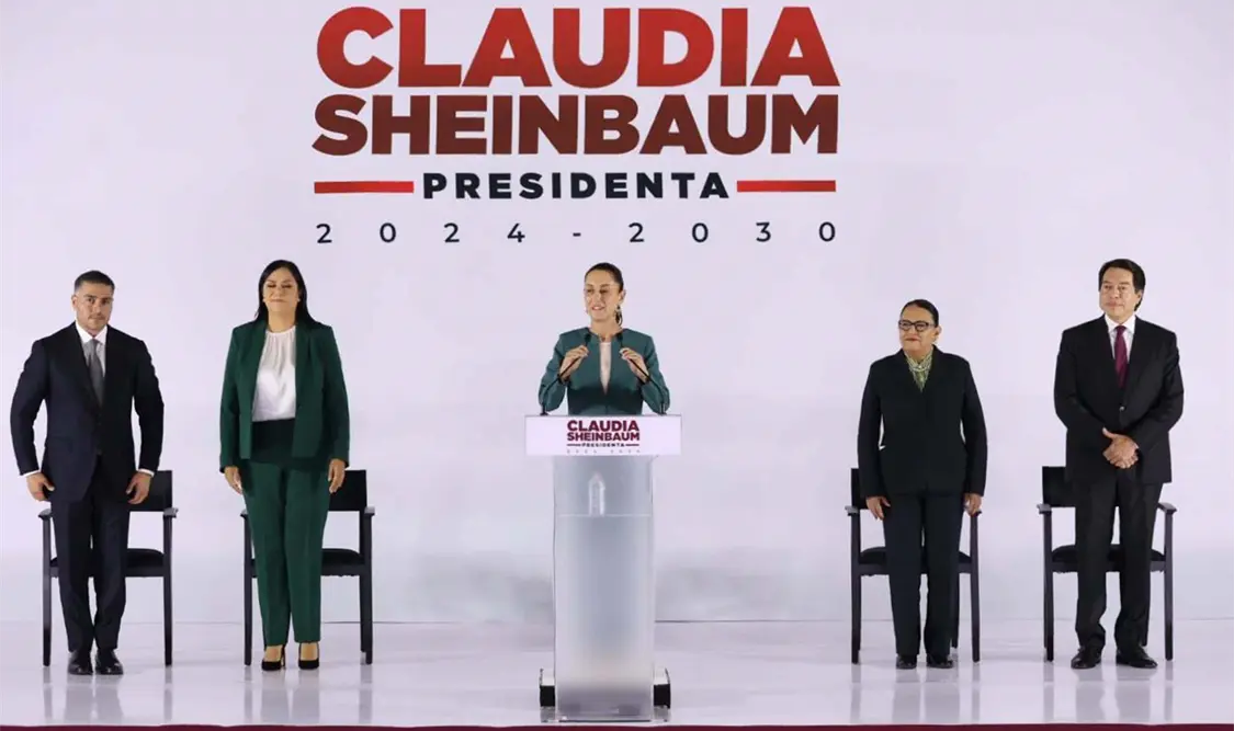 Claudia Sheinbaum aseguró que ellos serán quienes desempeñarán el encargo que nos hace el pueblo de México. El Universal