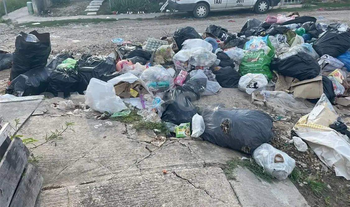 Basura inunda calles de Jardines del Grijalva