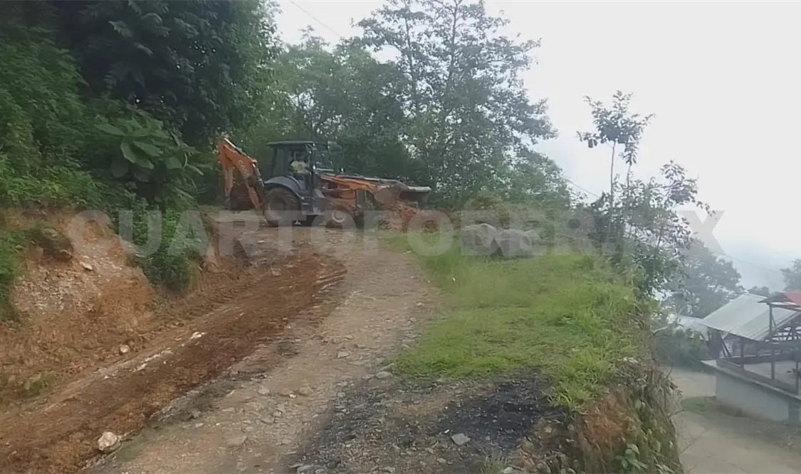 Deslave afecta vivienda en la zona alta de Tapachula