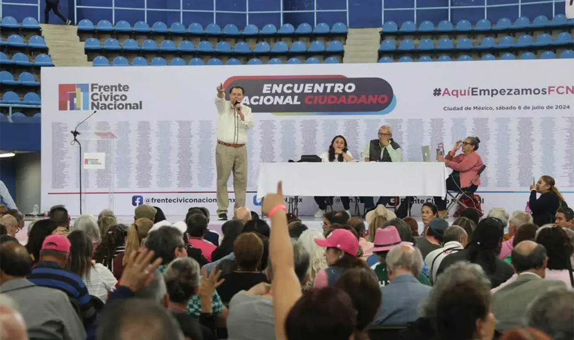 Reunión del Frente Cívico Nacional en el gimnasio Juan de la Barrera. El Universal