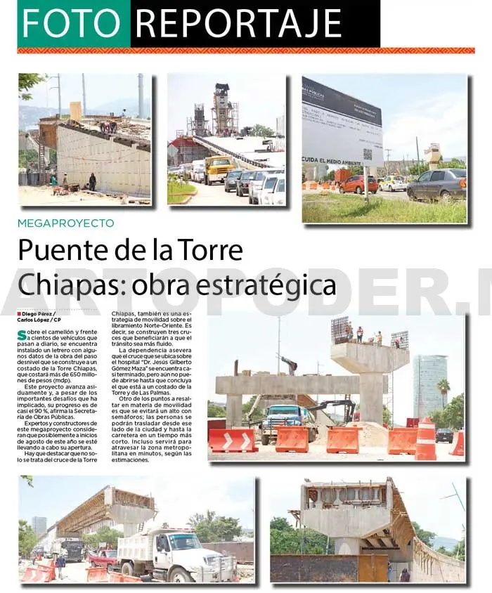 Puente de la Torre Chiapas: obra estratégica