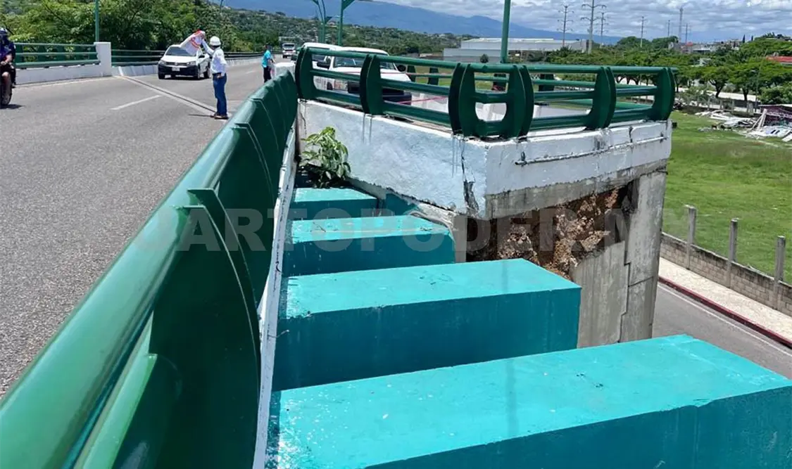Puente no presenta daños en la estructura