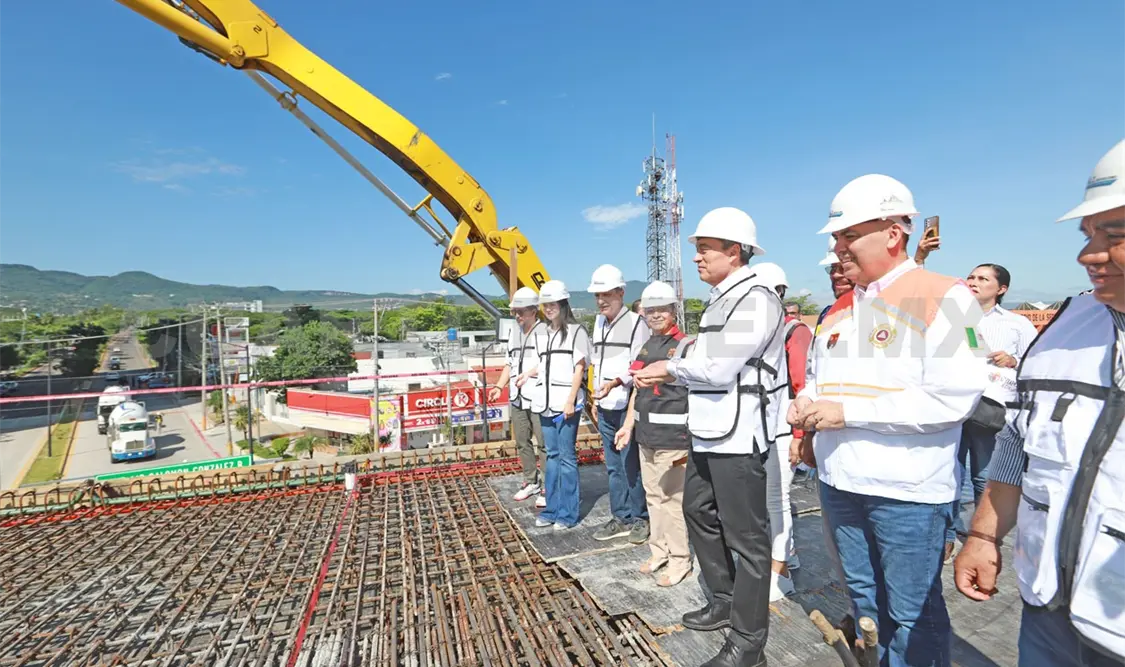 Constata REC avances del 95 % en el paso a desnivel