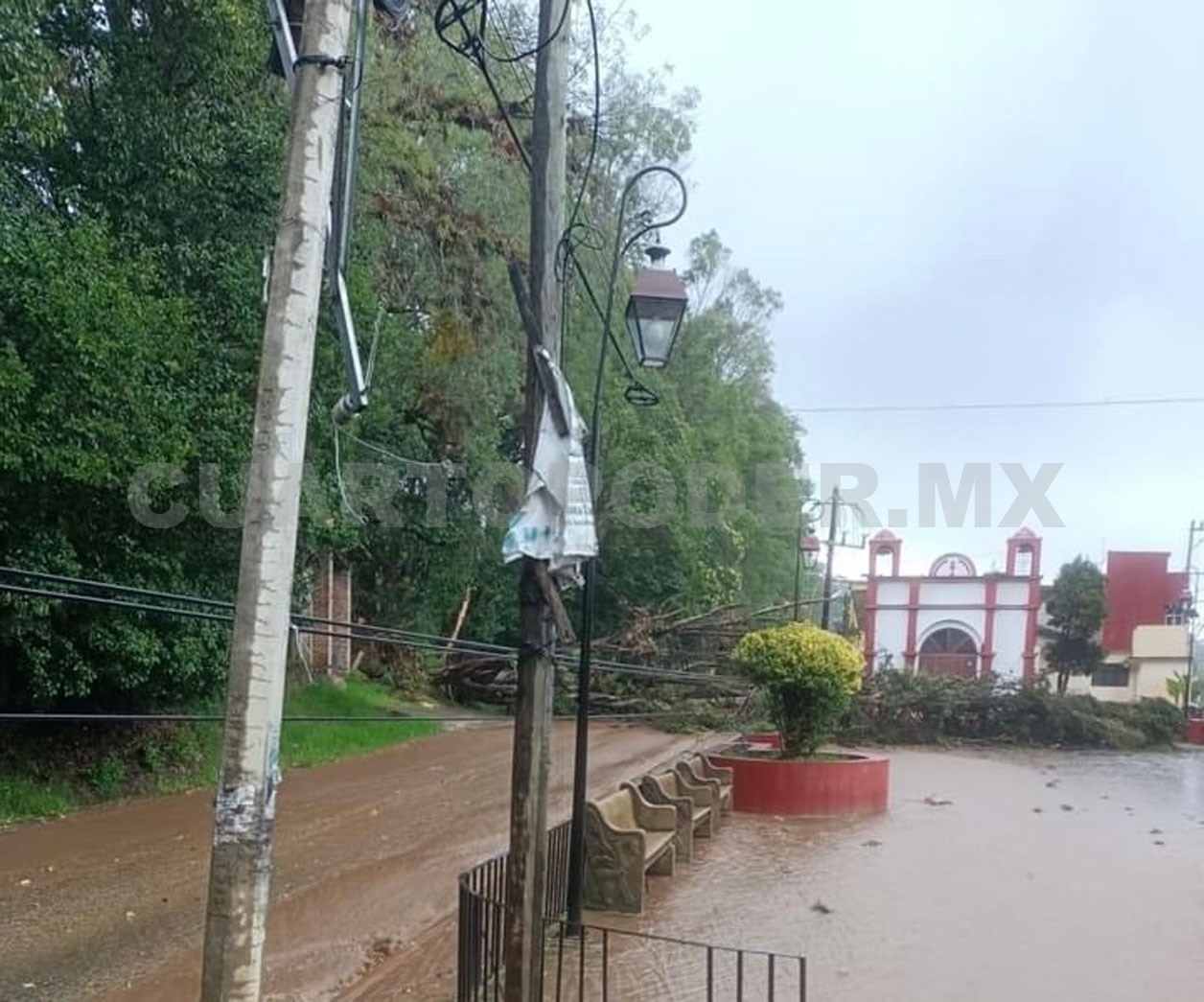 Tornado asusta a vecinos de la zona norte de SCLC