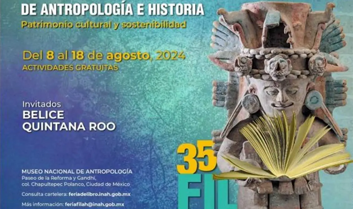 Se llevará a cabo del 8 al 18 de agosto en el Museo Nacional de Antropología, con el tema “Patrimonio cultural y sostenibilidad”