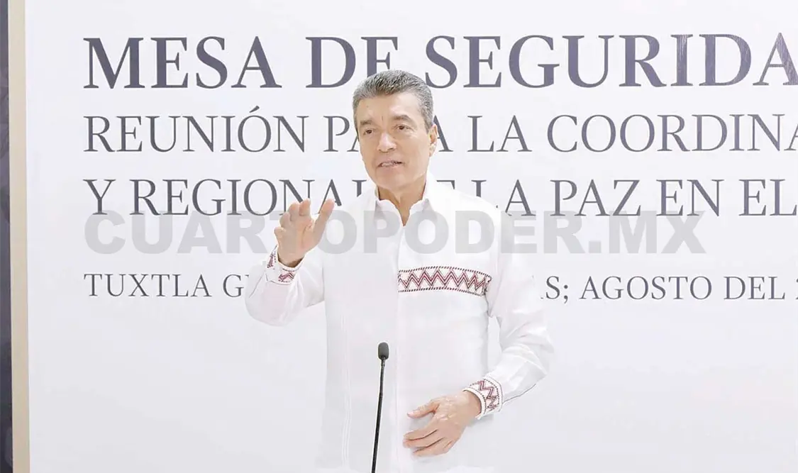El gobernador encabeza día a día la Mesa de Seguridad. Cortesía
