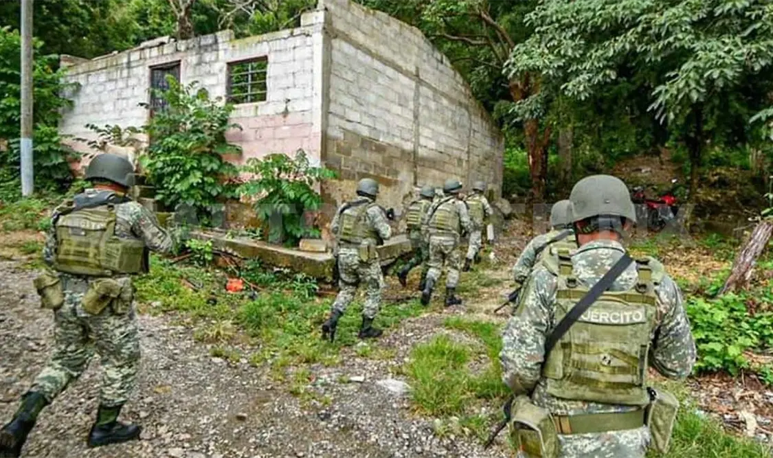 La Sedena dio a conocer que ha desplegado una fuerza de 540 elementos a la Sierra. Cortesía