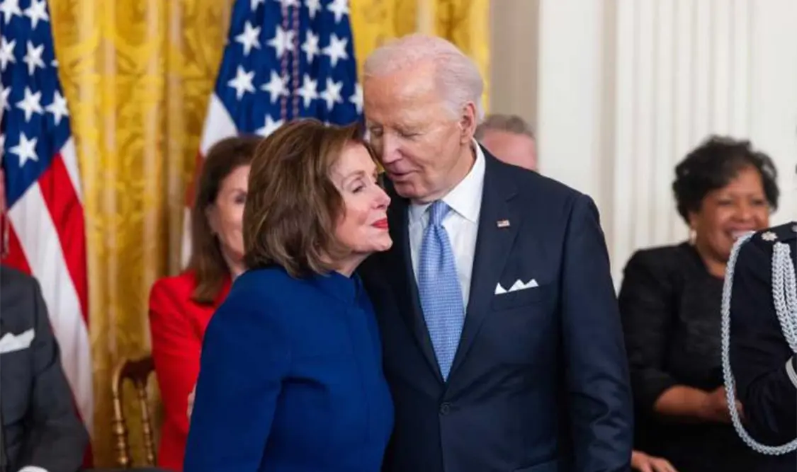 En julio pasado Pelosi evitó dar su apoyo explícito a Biden. Cortesía