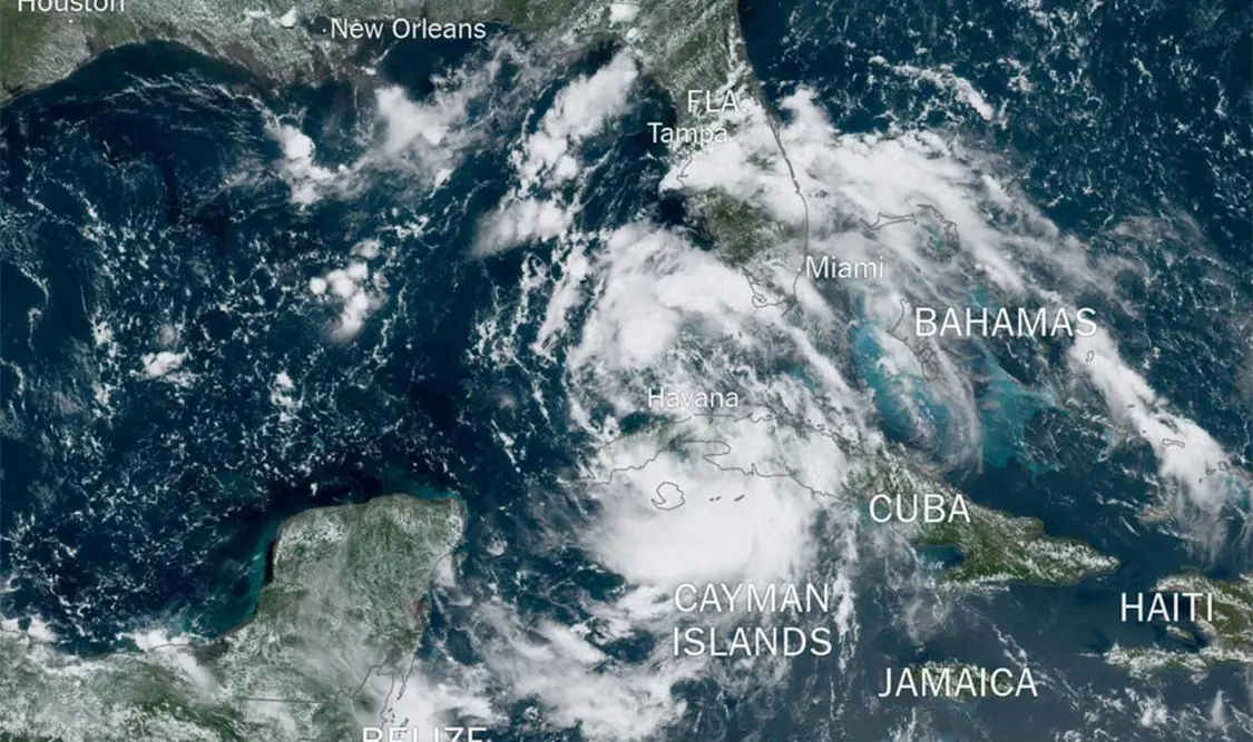 Emiten alerta de huracán en Florida. Cortesía