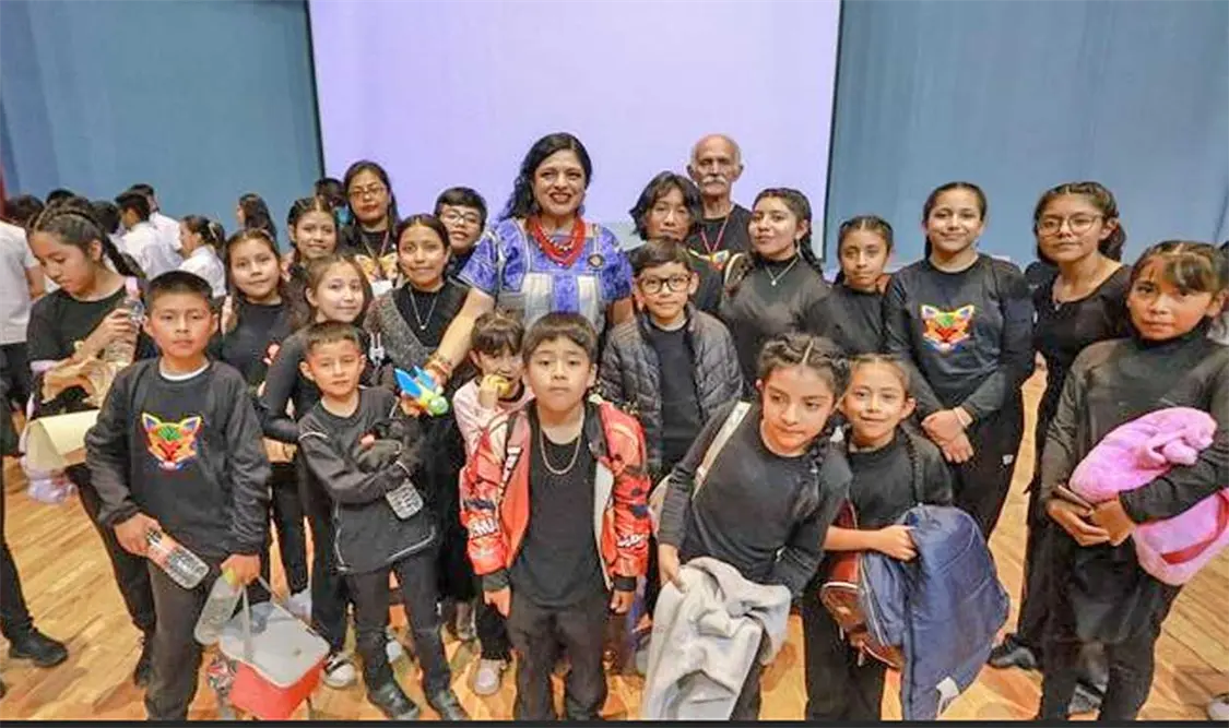 El evento se llevó a cabo en lenguas yuhmu, náhuatl y español. Cortesía