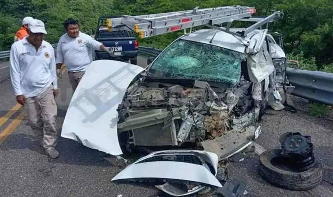 Se impactó en la banda metálica de contención. Osman Toledo / CP