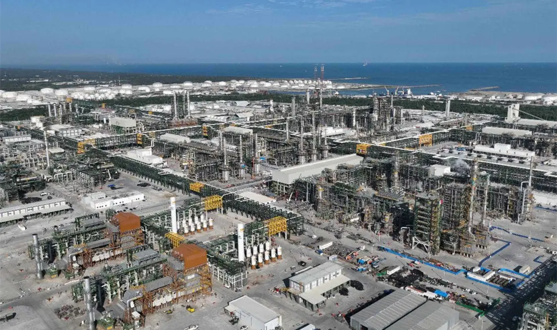 La nueva refinería en Dos Bocas, Tabasco. Cortesía