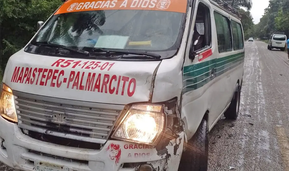 Encontronazo entre vehículos deja un lesionado