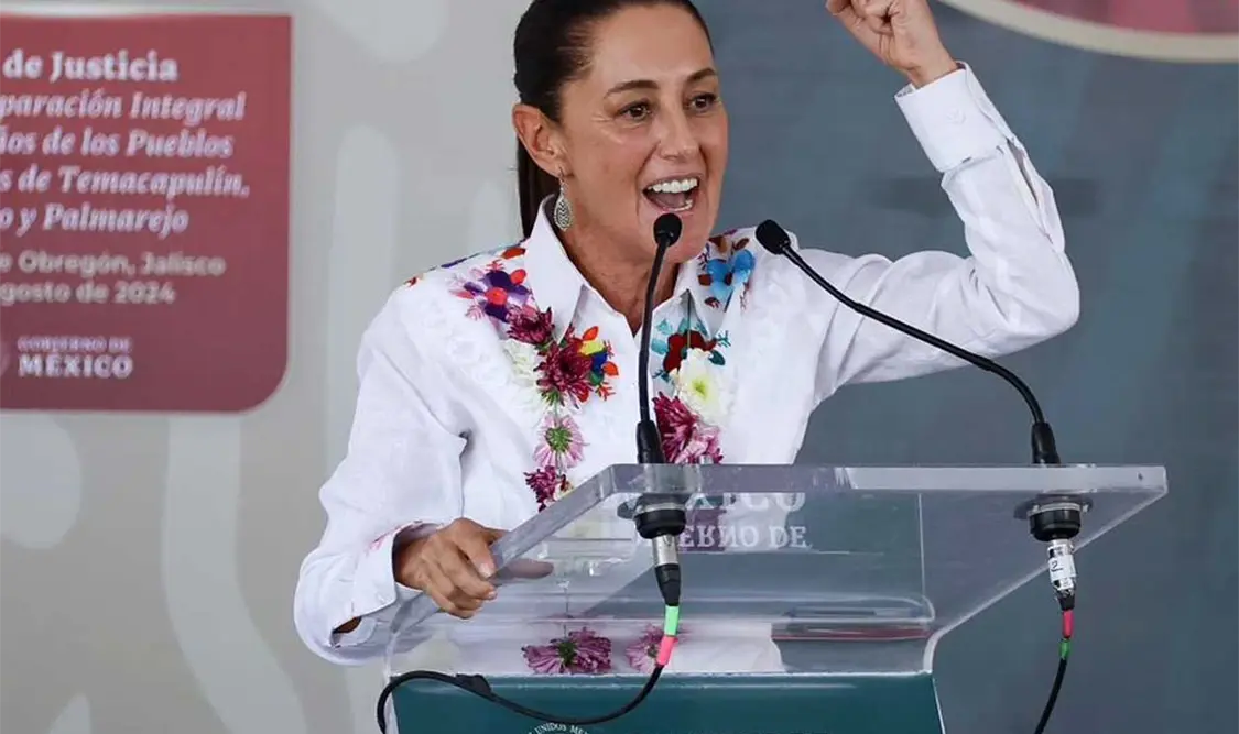 La presidenta electa visitó Jalisco para acompañar a López Obrador. Cortesía