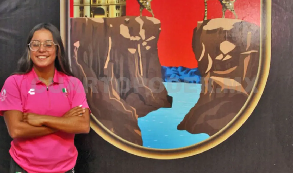 Chiapaneca olímpica convive con jóvenes