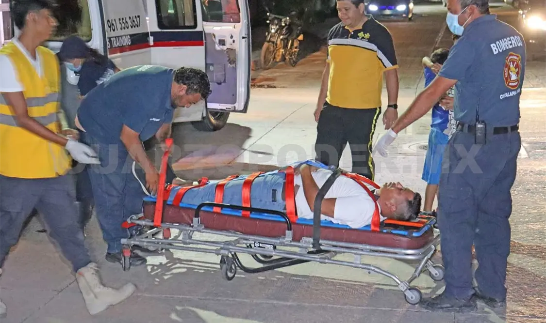 El choque fue entre dos motocicletas, lo que dejó un fracturado. Osman Toledo / CP