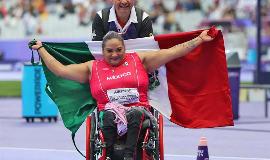 Gloria Zarza conquistó la primera presea dorada del país en la justa en tierras francesas, en Lanzamiento de Bala F54. Agencias