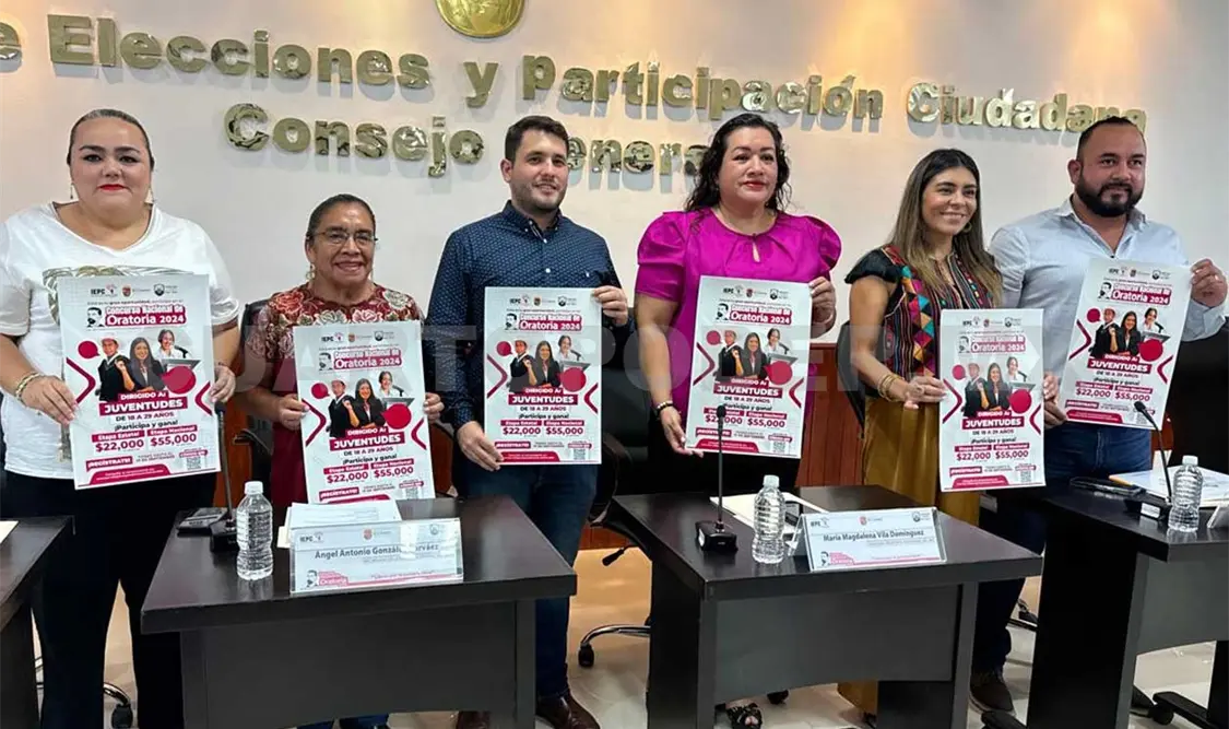 Diferentes consejeras del IEPC hablaron de este concurso nacional de oratoria. CP