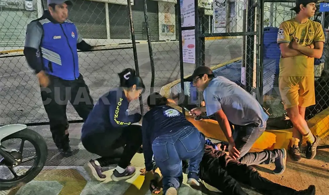 El motociclista fue colisionado por una camioneta. Ulises Villalobos / CP