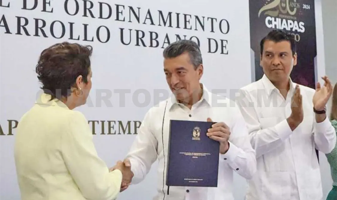 Destacaron este documento oficial donde se da cumplimiento a los acuerdos que dicta la Ley de Asentamiento Humano, Ordenamiento Territorial y Desarrollo Urbano del Estado de Chiapas. CP