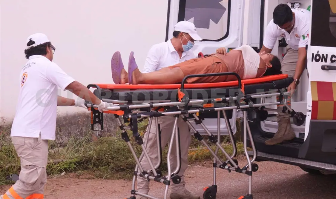 La mujer resultó con una probable fractura en el brazo izquierdo. Osman Toledo / CP