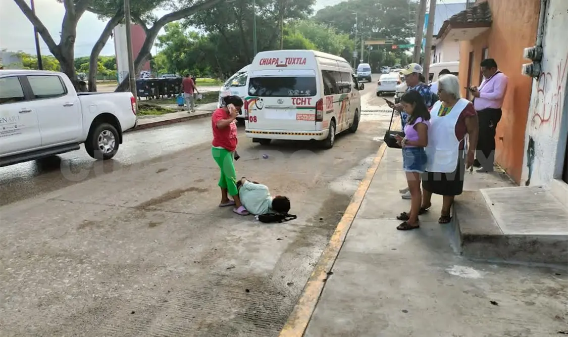 Atropellan a peatón y termina con múltiples lesiones