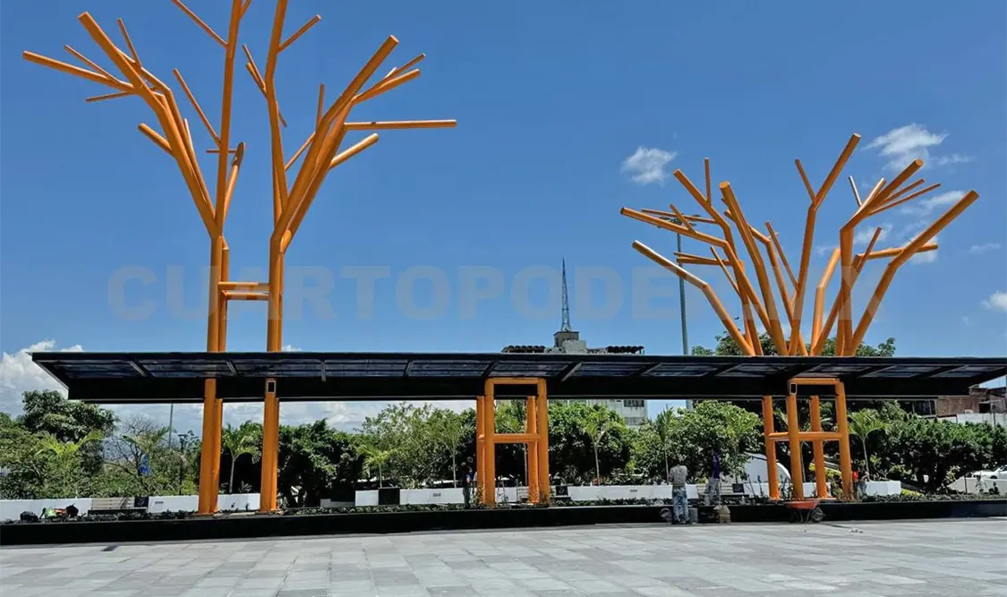 Estructuras metálicas se cubrirán de vegetación