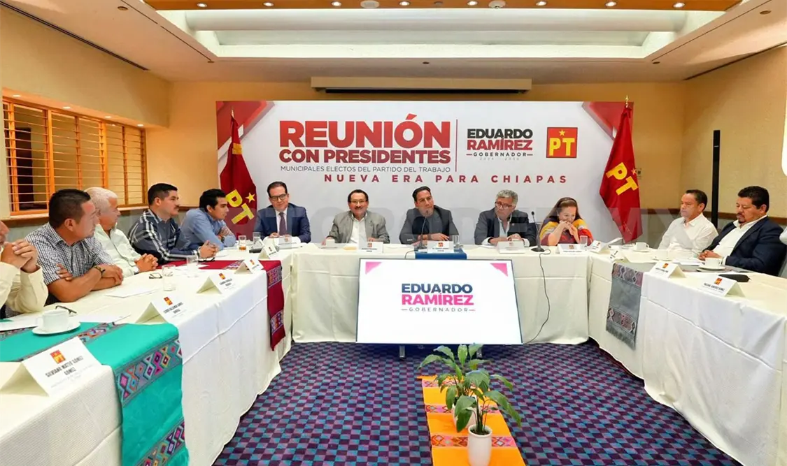 Se reúne Eduardo Ramírez con alcaldes electos del PT