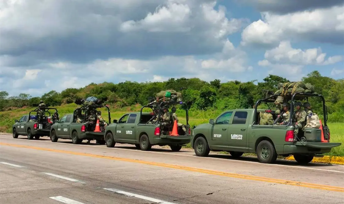 La Sedena despliega a elementos para reforzar la seguridad en Sinaloa. Cortesía