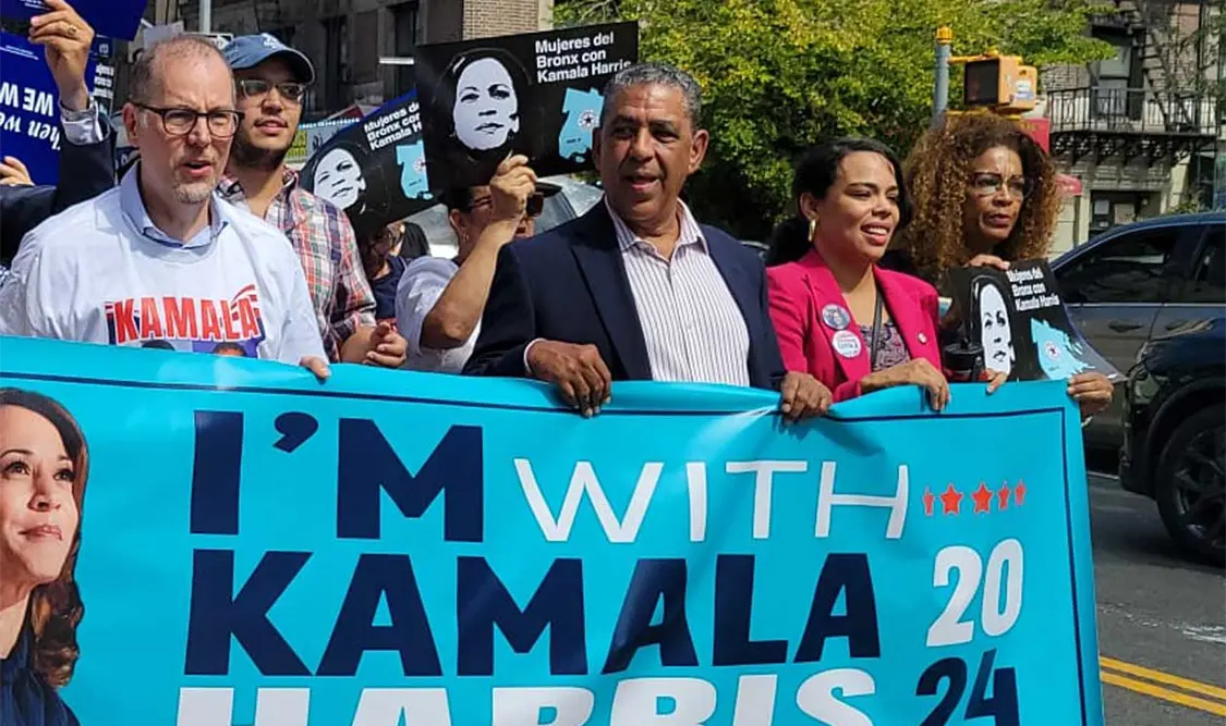 Buena parte del centenar de asistentes eran trabajadores de la campaña presidencial de la fórmula Kamala Harris-Tim Walz. Cortesía
