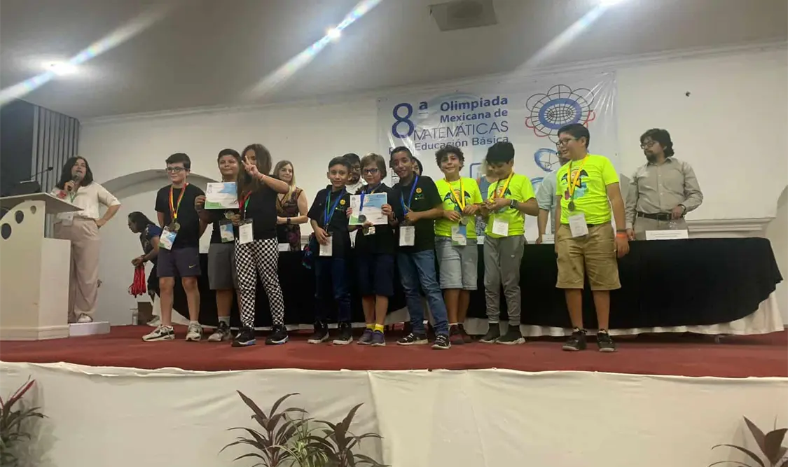 Gana delegación chiapaneca medalla de plata en la Octava Olimpiada Nacional Mexicana de Matemáticas para Educación Básica