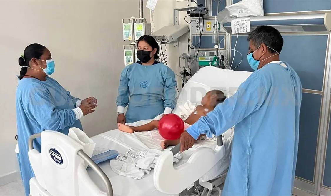 Salvan vida de menor con fractura craneal