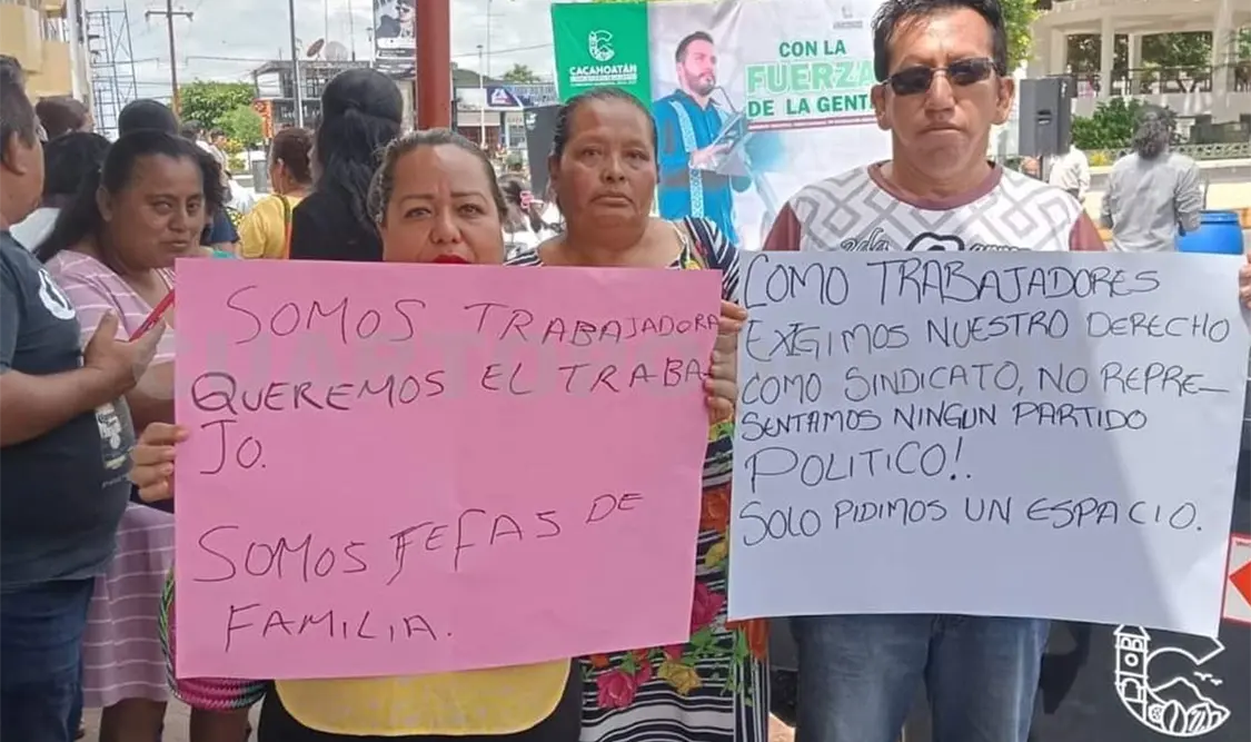 Sindicalizados protestan por despidos injustificados