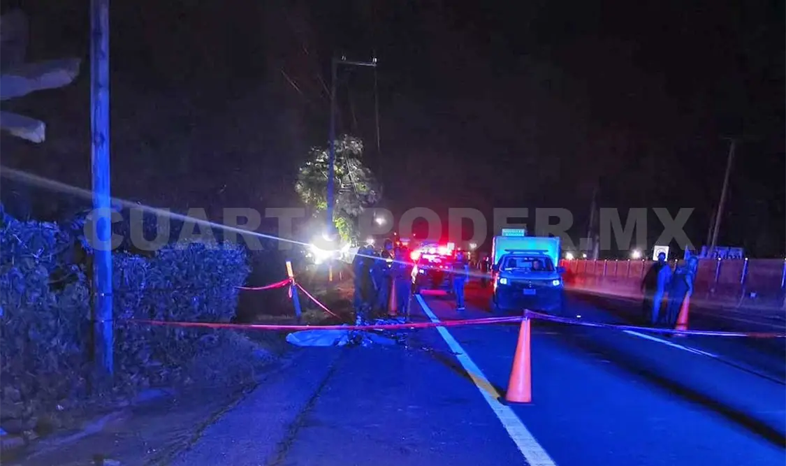 Accidente de motocicleta deja un muerto y un lesionado