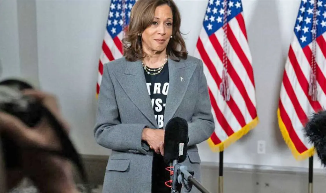 Creo que es genial que la gente salga a votar y sea activa, declaró Harris ante la prensa. Cortesía