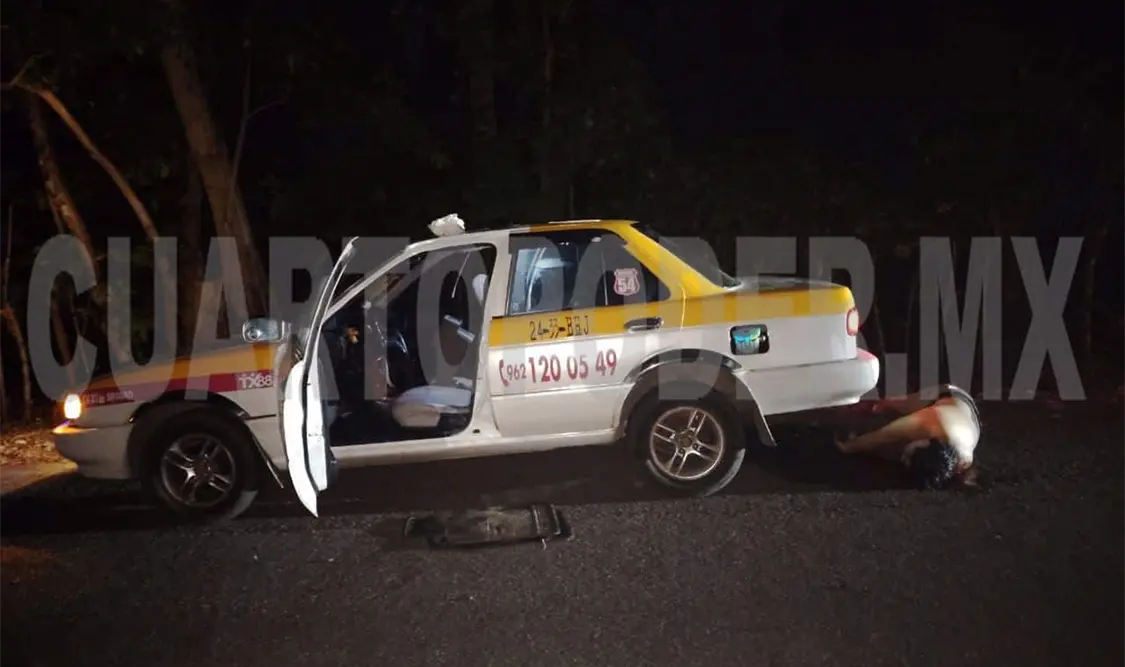 Matan a balazos a taxista en Metapa