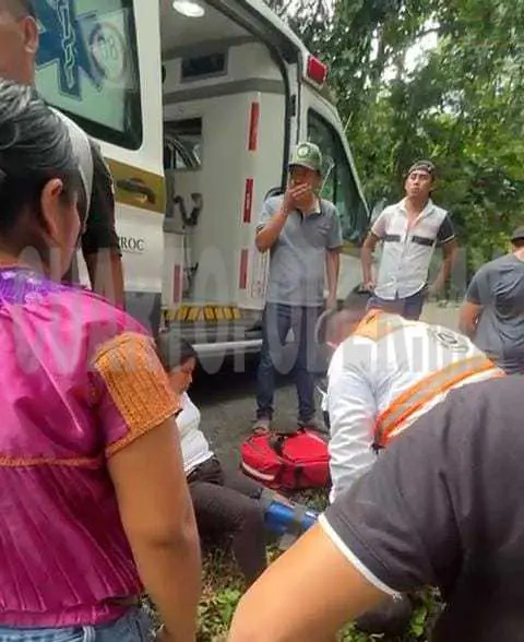 Sufre un accidente en la vía ramal-zona arqueológica