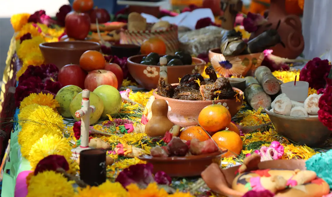 Elementos de un altar zoque