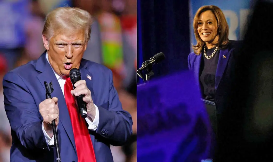 El republicano de 78 años sabe que, según las encuestas, las mujeres prefieren a Harris y los hombres a él. Cortesía