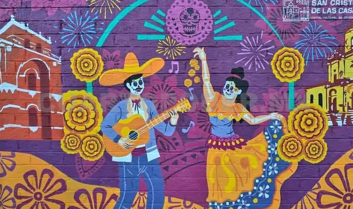Los murales embellecen el campo santo. Manuel Martínez / CP