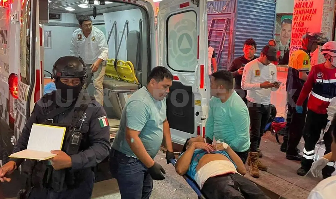 La víctima fue transportada en estado grave a un hospital. Ulises Villalobos / CP