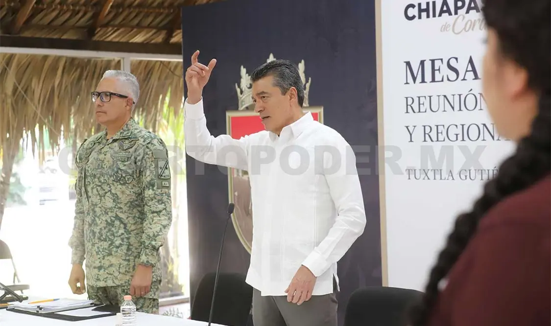 El gobernador informó que afortunadamente no se presentaron incidentes que lamentar. CP
