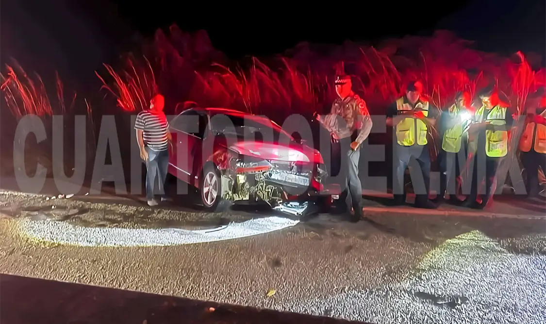 Se accidenta automóvil deportivo