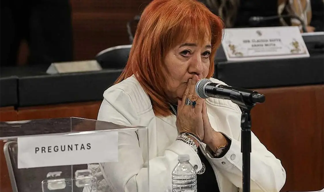 La actual presidenta de la CNDH, Rosario Piedra, busca su reelección. Cortesía